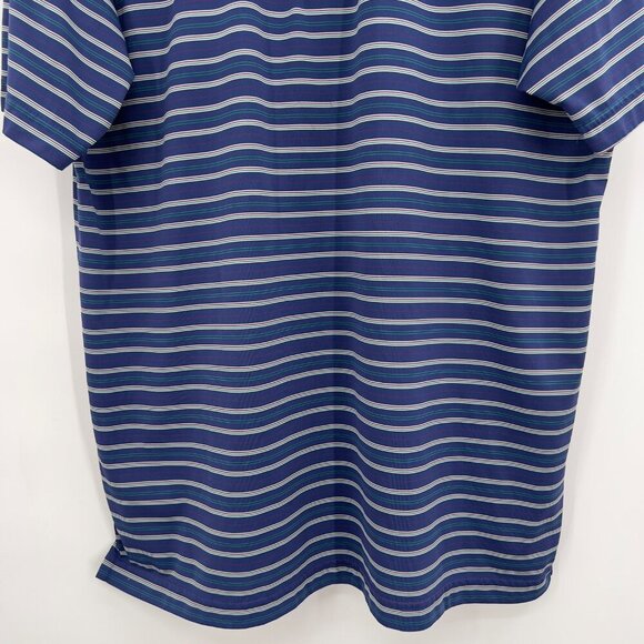 PGA Tour Men’s Striped Polo Shirt Blue Multi-Color Size Large - Picture 3 of 9